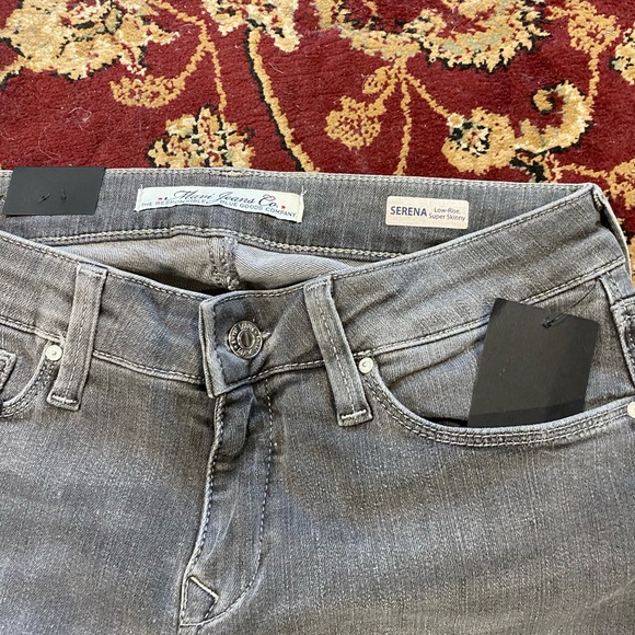 NWT Ladies Mavi Serena, Low Rise, Super Skinny Color Grey - Picture 4 of 4